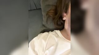 Annafirepussy - A bitch sucks and jerks her boyfriend's dick on camera and chats sweetly.