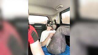 OPA  - Charming young guys filming themselves in the car and cute chatting and do not want to undress