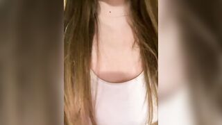 BABYVIK  - Young girl with small tits sweetly chatting and teasing in front of the camera