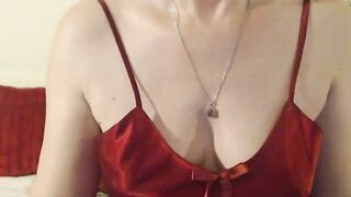 goodSnowQueen  - Milf with small tits sweetly chatting and teasing in front of the camera