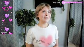 jettabayse -  Adorable young babe sweetly chatting and teasing in front of the camera