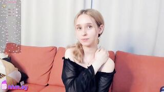 minnietammy -  Young student girl sweetly chats and teases in front of the camera, shy to undress