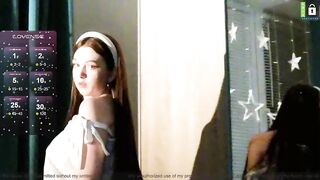 small_blondee - charming young babe sweetly chatting and teasing in front of the camera