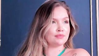 gaia - Baby girl sweetly chats and dances in sexy swimsuit