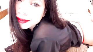 Lil__Bit - Charming Latina in a beautiful red beanie sweetly chatting and teasing in front of the camera