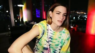 Gia_Hill -  The young lady sweetly chats and teases in front of the camera with her sweet skinny figure