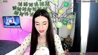 WeirdMe - Young babe in pajamas sweetly chatting and teasing in front of the camera