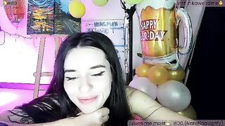 WeirdMe -  Young skinny brunette sweetly chatting and teasing in front of the camera