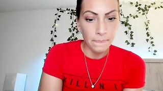 Mia_Styles -  Young woman in clothes sweetly chatting and teasing in front of the camera