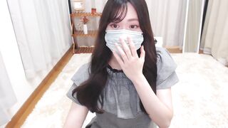 momoxco  -  Asian girl in clothes chats cutely and teases in front of the camera