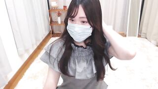 momoxco  -  Asian girl in clothes chats cutely and teases in front of the camera