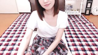 RIISAbbv -  Skinny Asian babe sweetly chats and teases in front of the camera