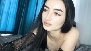 alina_belle6996 - Cute brunette sweetly chatting and teasing in front of the camera