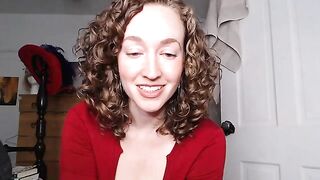 TrollopTaylor - Curly-haired young woman with a vibrator in her pussy gets pleasure