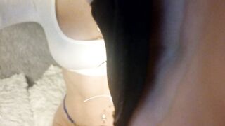 _Borderline__ -  Skinny bitch in panties dancing in front of the camera and chatting sweetly with the chat room