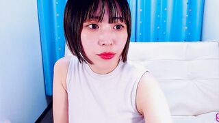 QoHIKARIoQ  -   A brunette Asian girl is sweetly chatting and doesn't want to undress for the camera.