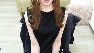 xoooYUooox -  Young babe in a dress sweetly chatting and teasing in front of the camera