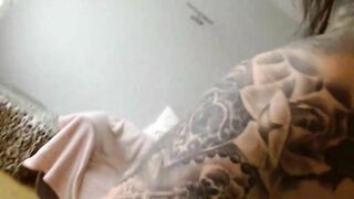 __Natalia__  -  Adorable tattooed babe sweetly chatting and teasing in front of the camera