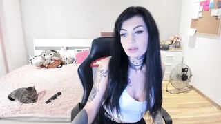 _NIKI_ -  Brunette with tattoos is cute to chat and tease in front of the camera