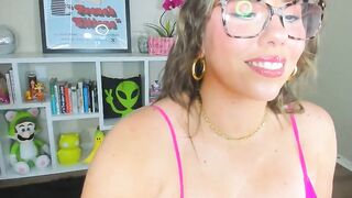 CassidyNicole  - Milf with big silicone tits cutely chats and teases in front of the camera