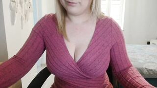 seXlegs92  -  Slutty blonde with big tits chats and teases in front of the camera