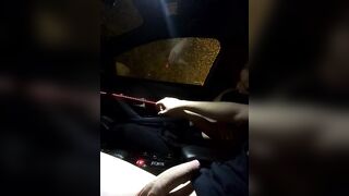 alexfh25 - A slutty couple in a car satisfy each other on camera