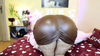 Ursexycherry - Milf in leather dress teasing in front of camera