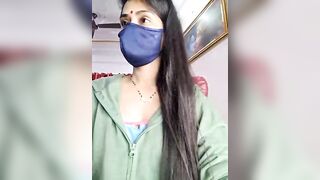 bulbul_babe - Young Indian woman in clothes teasing in front of camera and chatting cutely