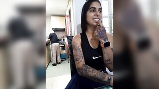 charlotte_stevenss_ -  Horny Latina With Tattoos Fucks With A Rubber Cock And Cums Hard On Camera