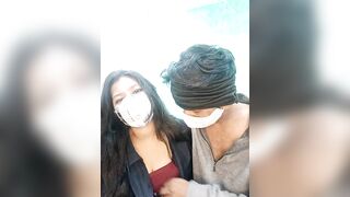 GFndBF - Indian couple have a nice chat and tease in front of the camera