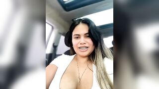 melanny10 - Busty brunette chats and teases cutely in front of the camera