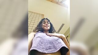 _kimberlly - Curly Latina with small tits teases on camera