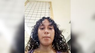 _kimberlly - Curly Latina with small tits teases on camera