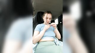 Night_dreams - Babe with big tits in the car sweetly chats and teases in front of the camera