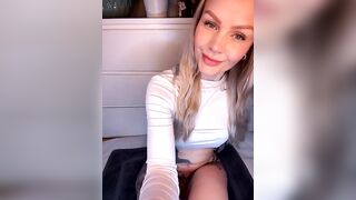 RayaMayvii - Horny blonde with tattoos has a cute chat and teases in front of the camera