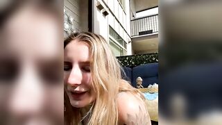 RnRBlock -  Babe with tattoos on nipples shows her pussy and masturbates with a vibrator getting pleasure from a vibrator