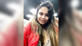 melanny10 - Latina at work communicates with the chat and is not shy around others