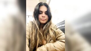 melanny10 - Young Latina with Big Tits at Work Teases in Front of Camera and Talks Sweetly with Chat