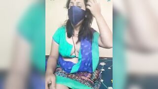 Nutan91 - Indian with big boobs in clothes gets naked in front of the camera