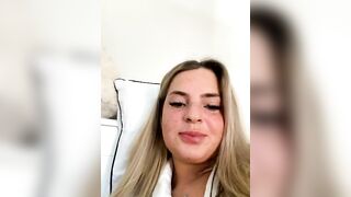 SexyWillowUk - Charming baby in bed sweetly chatting and teasing