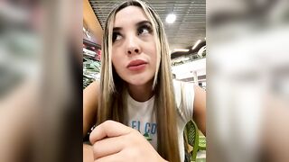 Alexa_fort - The young woman is having a nice conversation and filming herself on camera on the street