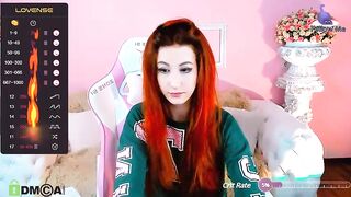 Diamond_Road -  Young redheaded babe sweetly chatting and teasing in front of the camera