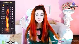 Diamond_Road -  Young redheaded babe sweetly chatting and teasing in front of the camera