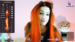 Diamond_Road -  Young redheaded babe sweetly chatting and teasing in front of the camera