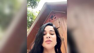 CataleyaRusso -  Slutty Latina with big tits in a beautiful dress sweetly chatting and teasing in front of the camera