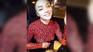 Ginny_lolly69 - Young bitch in the parking lot in the car showing her pussy with alvens inside and getting pleasure