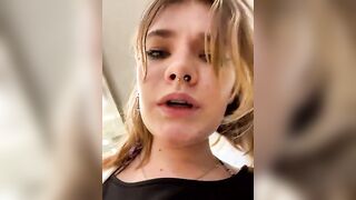 Holy_Tereza - Young babe on the street filming herself on camera and chatting sweetly with a chat room