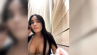 Irish_Collins - Young Latina in a beautiful dress sweetly chatting and dancing in front of the camera