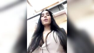 Irish_Collins - Young Latina in a beautiful dress sweetly chatting and dancing in front of the camera