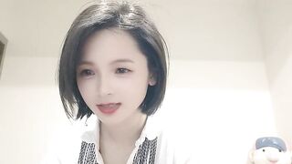 jiujiiu66 - Cute Asian girl chatting and doesn't want to undress in front of the camera